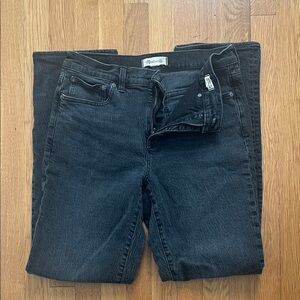 Madewell Midrise 90s straight Jean denim washed black 29 tall
